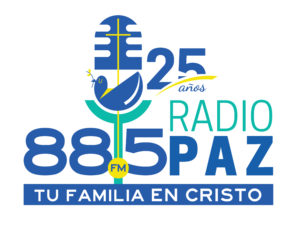 LOGO RADIO PAZ EL SALVADOR 25 AÑOS